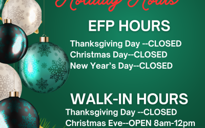 Holiday Hours!
