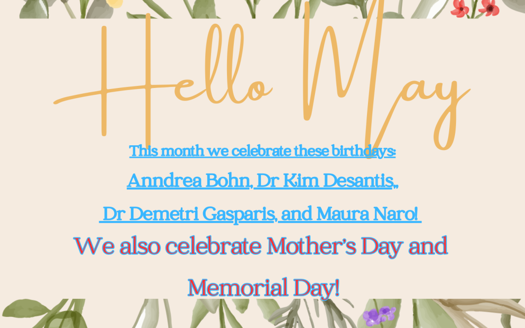 Hello to the month of May!!