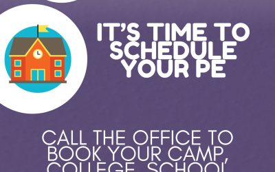 It’s that time of year to get your PEs scheduled!